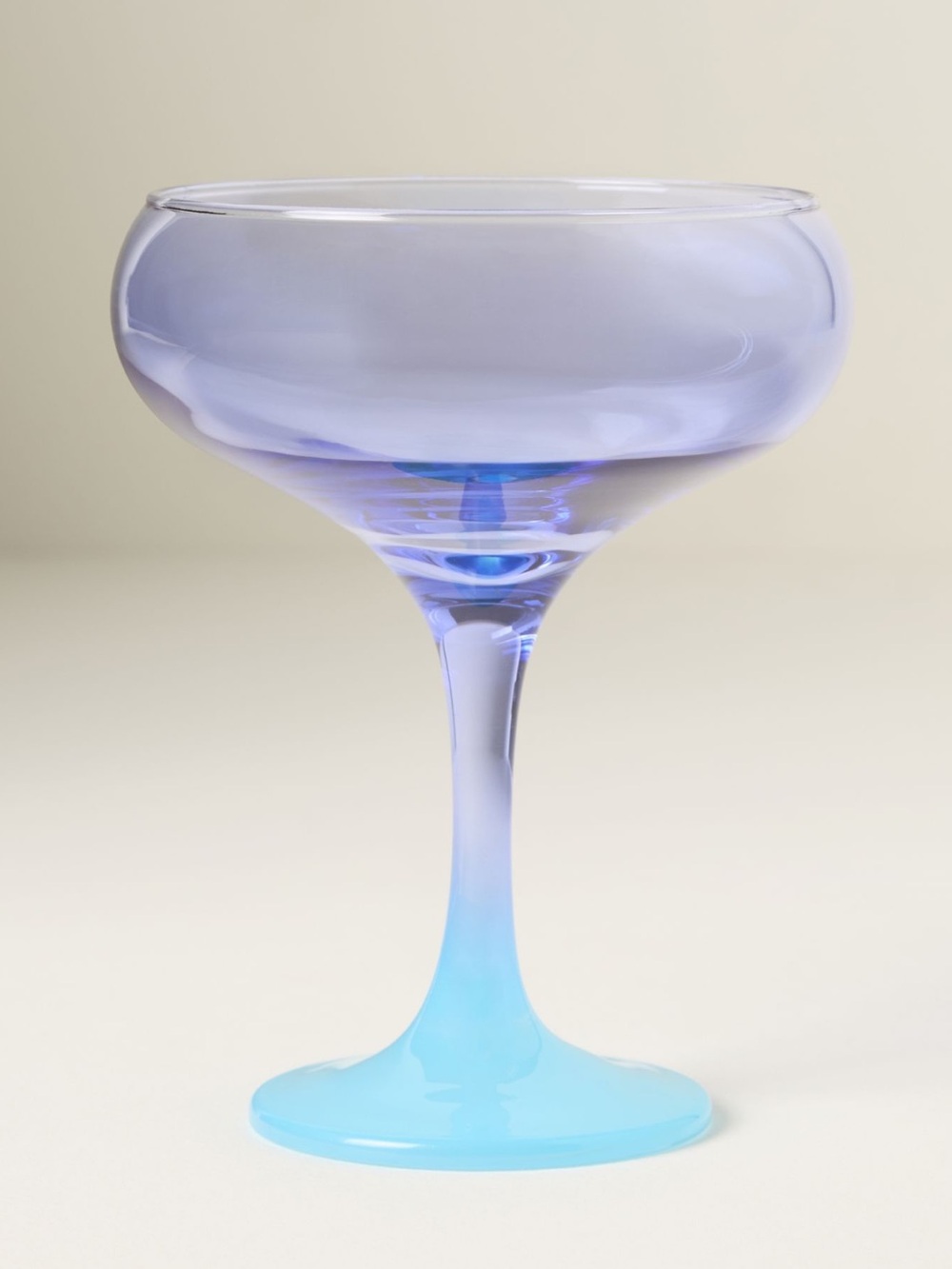Anthropologie Coupe Glass Tandy New in Box Violet Purple Blue NIB